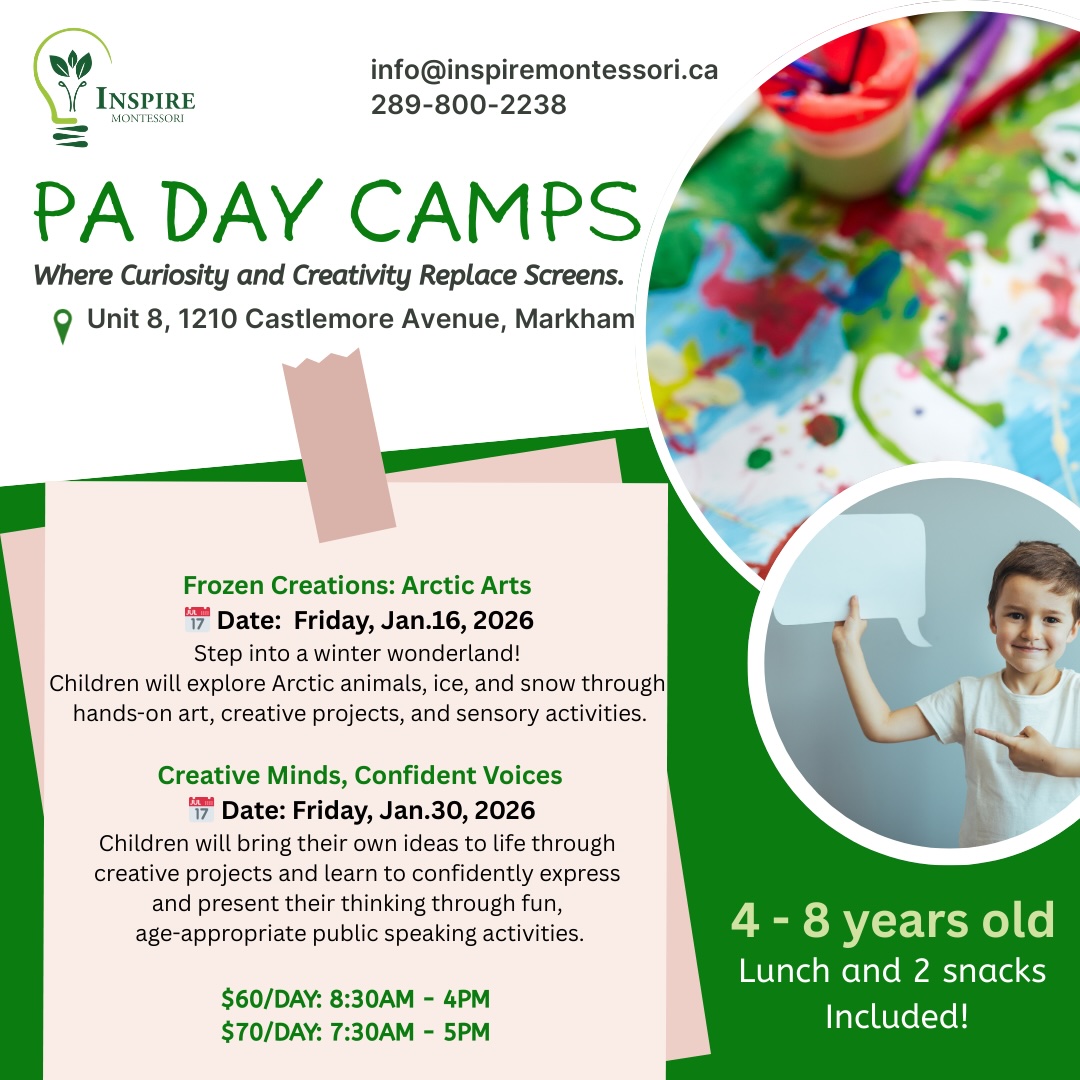 Inspire Montessori Markham Daycare Camp