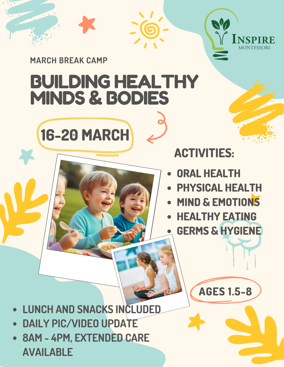 Markham March Break Camp Inspire Montessori
