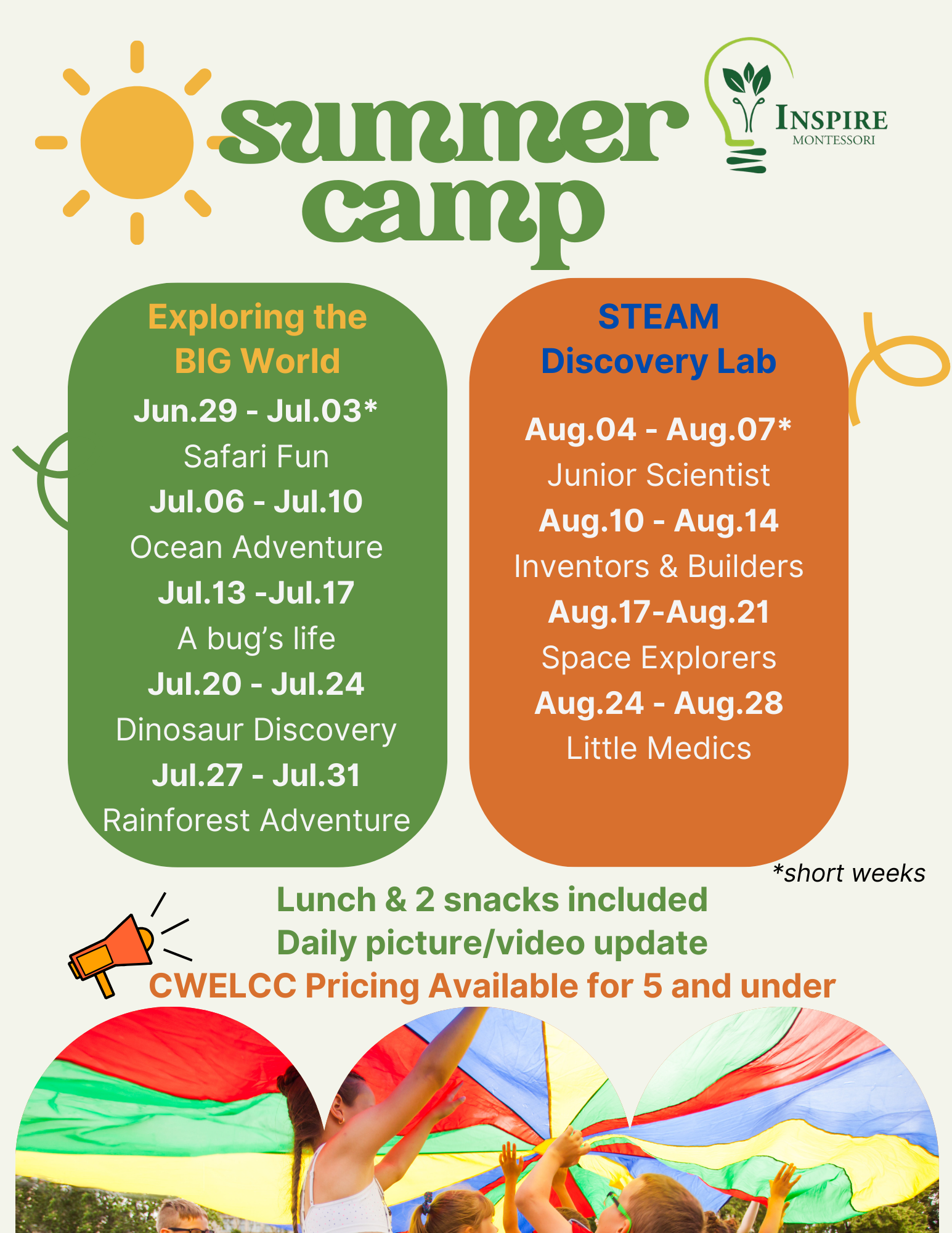 IMS Summer Camp 2026 CWELCC